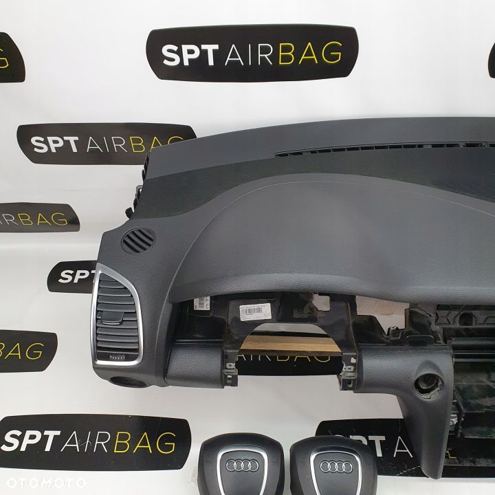 AUDI Q7 DESKA ROZDZIELCZA KONSOLA KOKPIT PULPIT PODUSZKI AIRBAG AIR BAG PASY KIT SET - 2