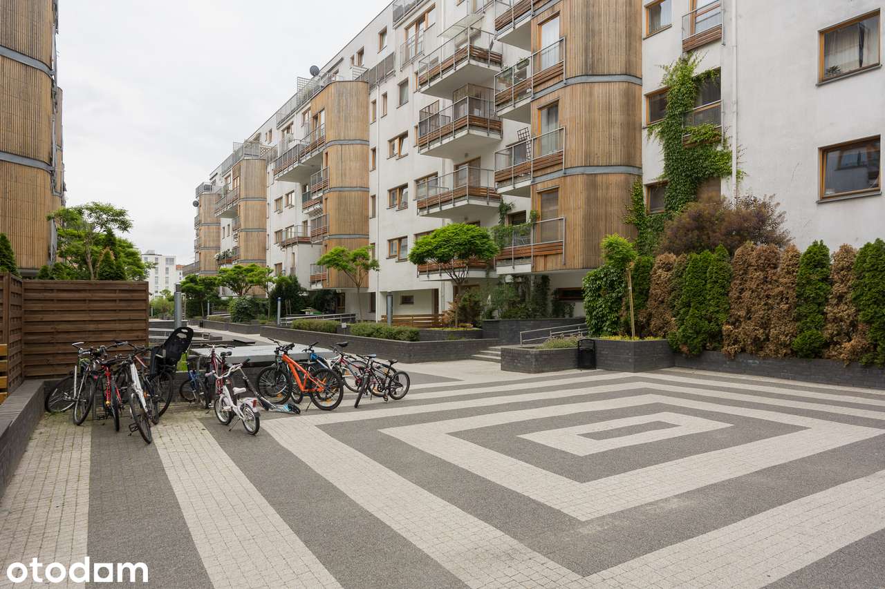 Ciche 2 pokoje (56 m²) z osobną kuchnią i garażem – Mokotów