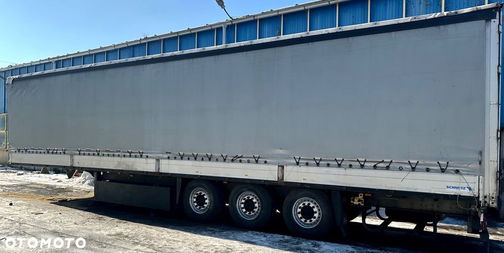 Schmitz Cargobull BURTOFIRANKA EDSCHA SAF OŚ PODNOSZONA DUŻE DRZWI ALUMINIOWE Z TYŁU KOSZ PALETOWY OPONY:90% 2008r WAGA:6889kg BURTY ALUMINIOWE - 4