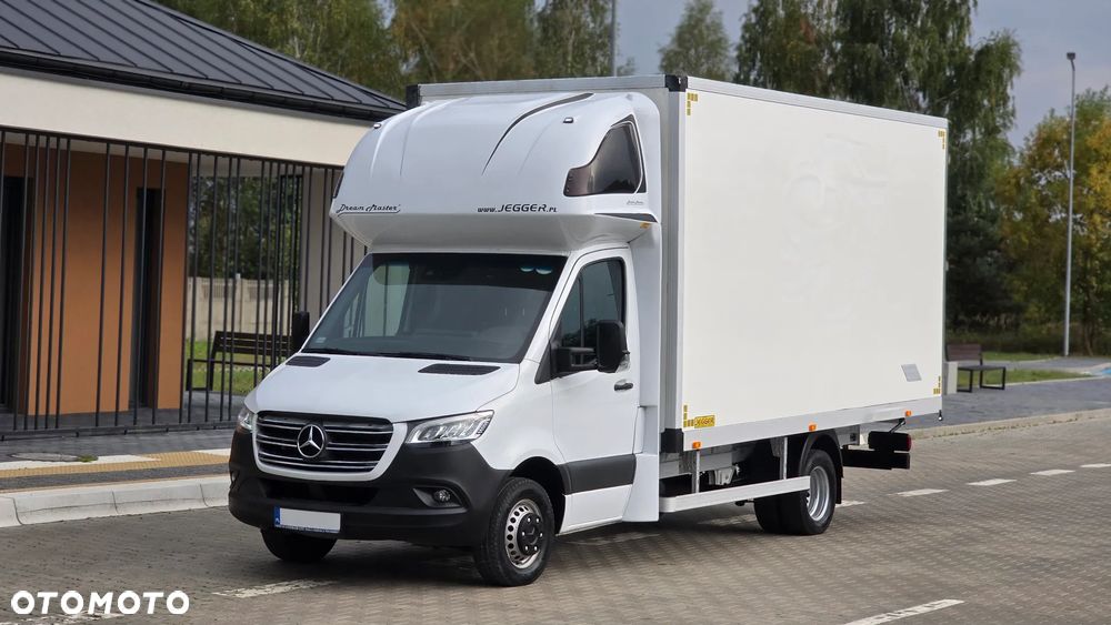 Mercedes-Benz SPRINTER 519 CDI 907❗❗190 KM / FULL OPCJA / AUTOMAT 9G-TRONIC / FULL LED / KONTENER 10EP  / DRZWI Z TYŁU / BLIŹNIAKI / XENON / RAMA / LAWETA / ZABUDOWA JEGGER / PODUSZKI PNEUMATYCZNE / SYPIALKA / SALON POLSKA ❗❗ - 3