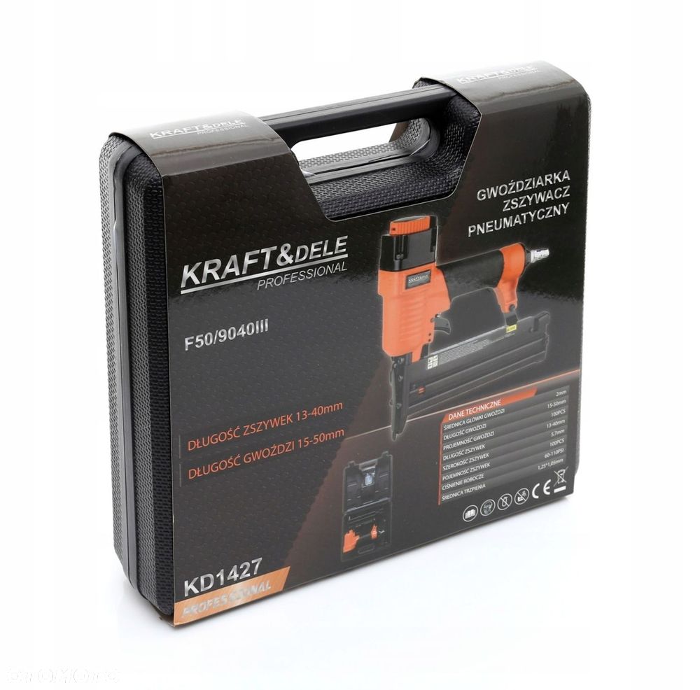 Gwoździarka Pneumatyczna KD1427 Zszywacz Sztyfciarka 2w1 TAKER - 9