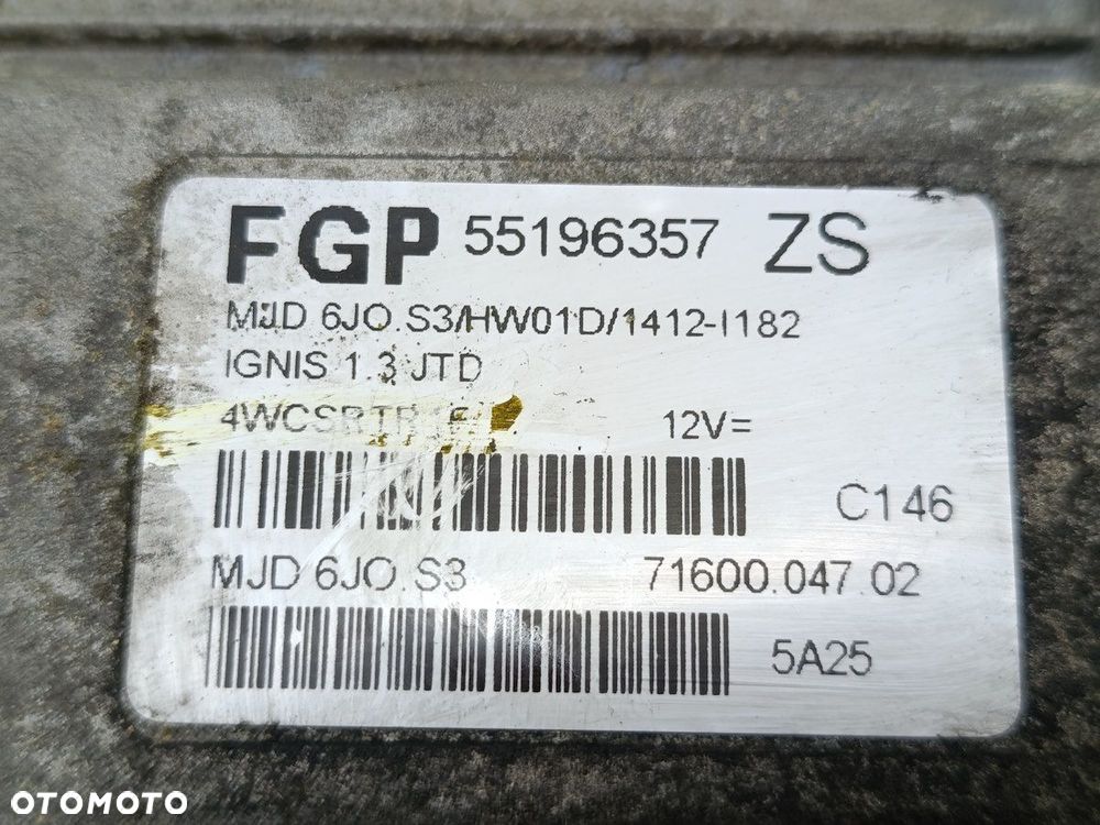 KOMPUTER, STEROWNIK SUZUKI IGNIS II 55196357ZS 1.3 DDIS - 3