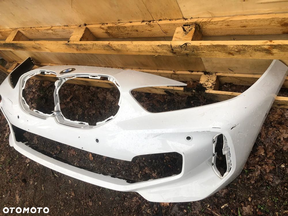 Zderzak przód, Listwa progowa prawa - BMW 1 F40 Bordowy / Biały- 51778079666 - 7