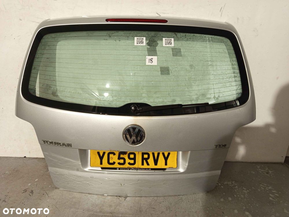 + KLAPA TYŁ TYLNA BAGAŻNIKA VW VOLKSWAGEN TOURAN I 1 LA7W SREBRNY - 1