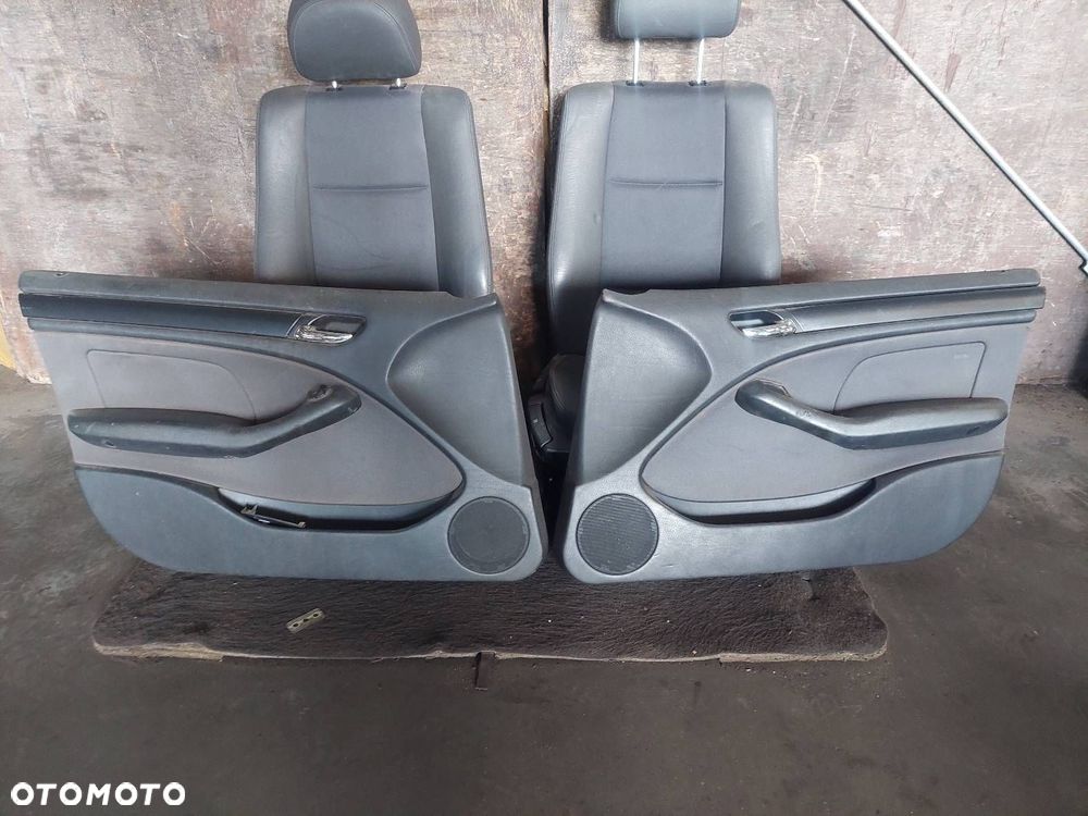 FOTELE KOMPLET LEWY PRAWY KANAPA TYŁ + BOCZKI BMW E46 KOMBI TOURING - 5