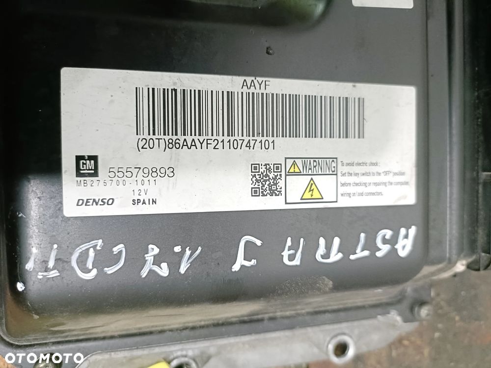 OPEL ASTRA J 09-19 1,7 CDTI sterownik komputer silnika GM 55579893 * - 3