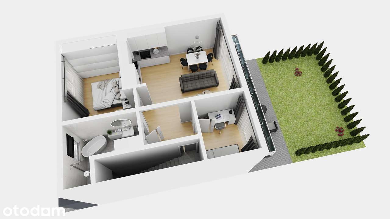 OSTATNI APARTAMENT Z TARASEM – BOROWA WIEŚ / MIKOŁÓW - Pełny obrazek: 3/19