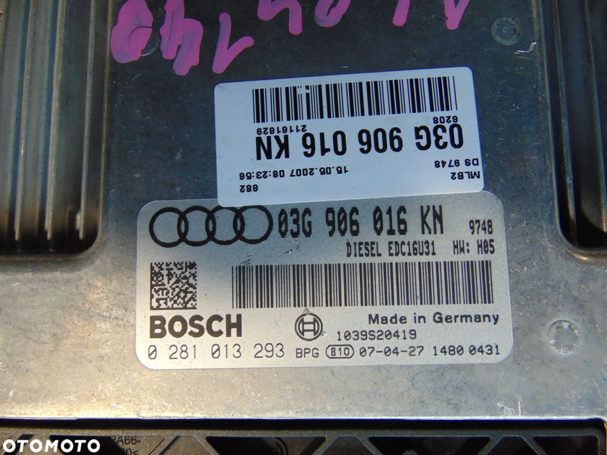 sterownik silnika audi a4 b7 2,0 tdi 140 km - 2
