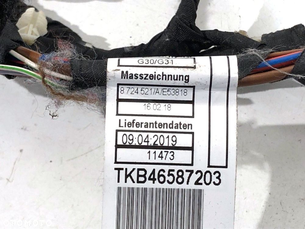 WIĄZKA DRZWI TYŁ LEWY  BMW 5 (G30, F90) 2016 - 2022 530 e Plug-in-Hybrid 135 kW [184 KM] Hybryda - 3