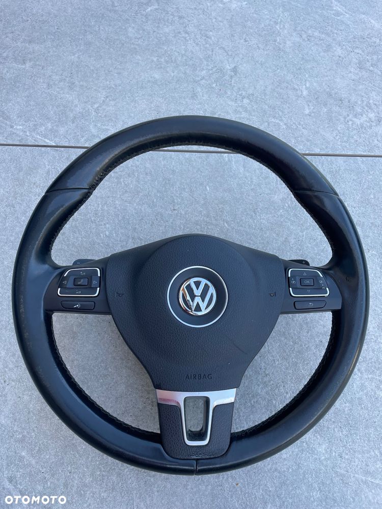 Vw Passat B7 golf 7 KIEROWNICA multi manetki z poduszką - 1
