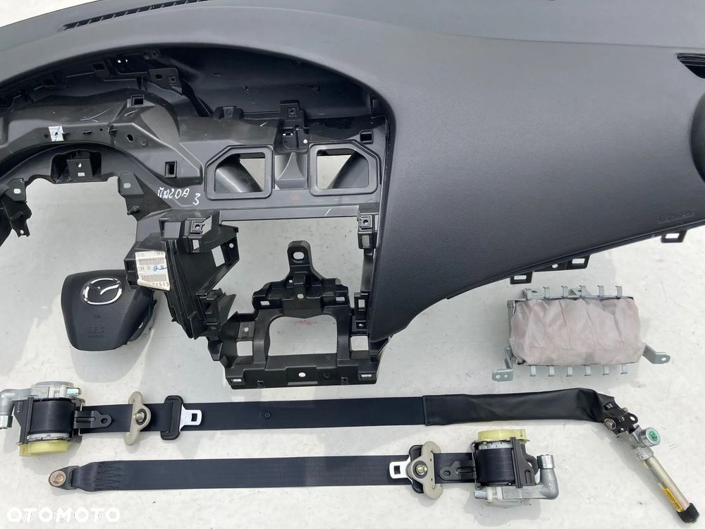 MAZDA 3 III BL DESKA KONSOLA KOKPIT PULPIT PÓŁKA PARAPET PODUSZKI POWIETRZNE KIEROWCY PASAŻERA AIRBAG PASY PAS  od RĘKI NA MAGAZYNIE   Raz2 !!! - 5