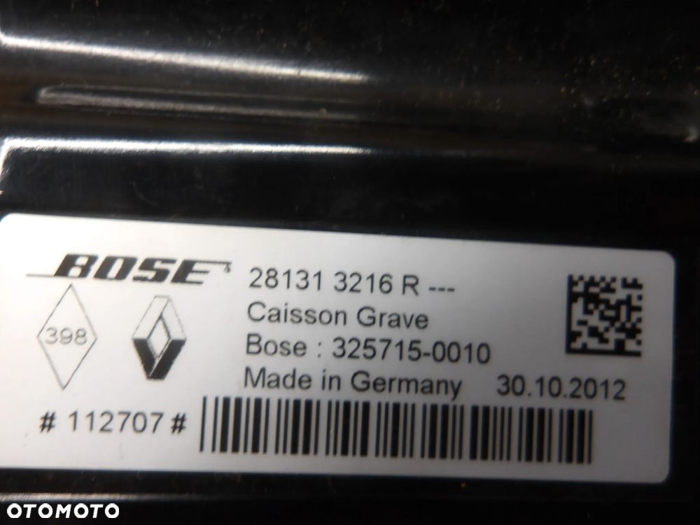 RENAULT GRAND SCENIC III 1.6 DCI SUBWOOFER 281313216R - 4