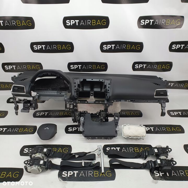 MITSUBISHI ECLIPSE CROSS DESKA ROZDZIELCZA KONSOLA KOKPIT PULPIT PODUSZKI AIRBAG AIR BAG PASY KIT SET - 1