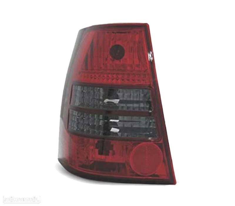 FAROLINS TRASEIROS VOLKSWAGEN VW GOLF IV VARIANT 97-03 VERMELHO BRANCO - 2