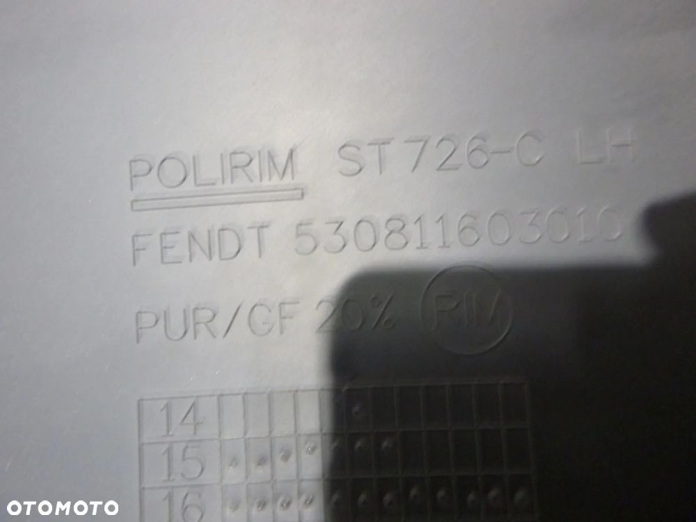 1038 Vario S4, 1042 Vario S4, 1046 Vario S4, 1050 Vario S4 fendt nadkole tył lewe błotnik - 3