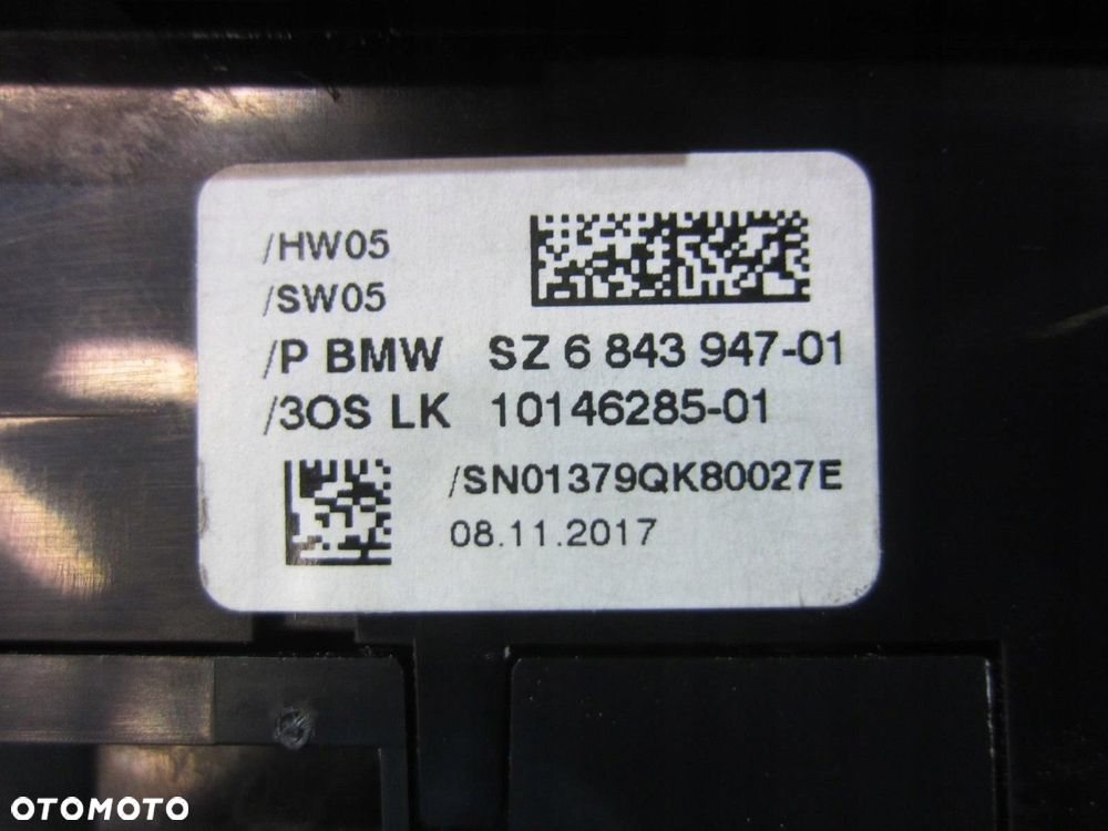 BMW X3 G01 G02 PANEL KONSOLI ŚRODKOWEJ PRZEŁĄCZNIK PDC 6993947 61316993947 - 9