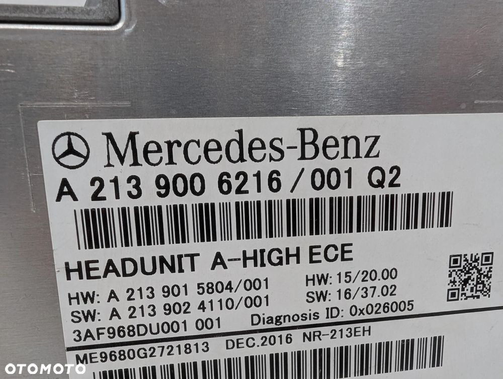 MERCEDES W213 RADIO NAWIGACJA CZYTNIK A2139006216 - 5