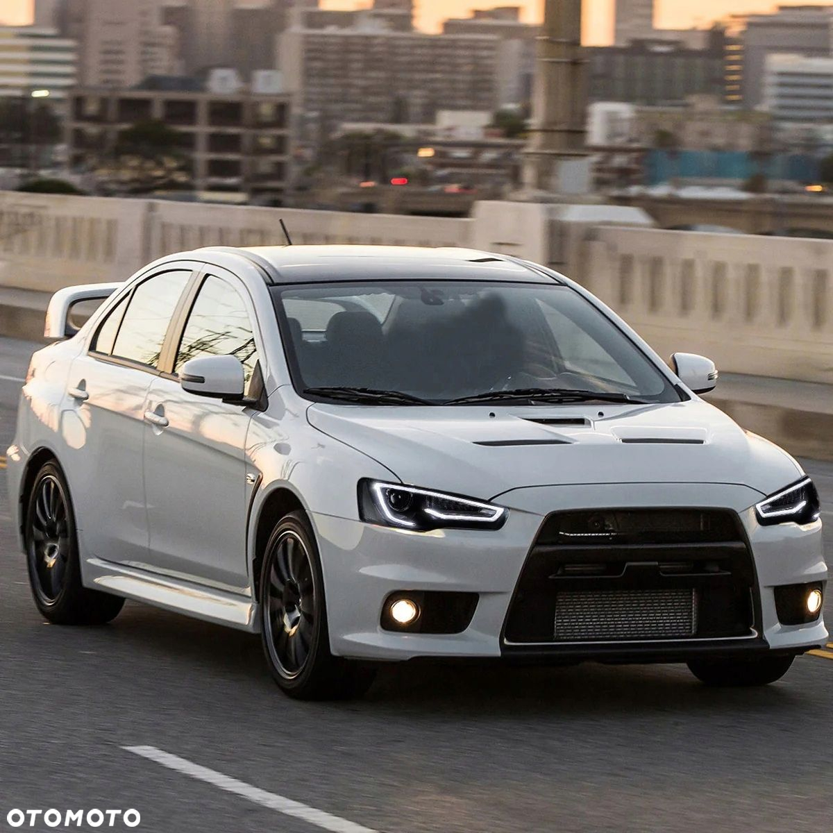 Reflektory Lampy kpl Diody Soczewka Black Mitsubishi Lancer VIII 8 i Evo X - 9