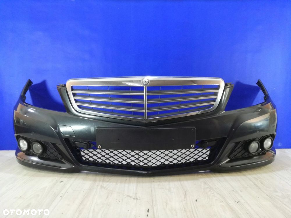 Mercedes C Klasa W204 Lift C183 zderzak grill przód przedni PDC 11/14r - 1
