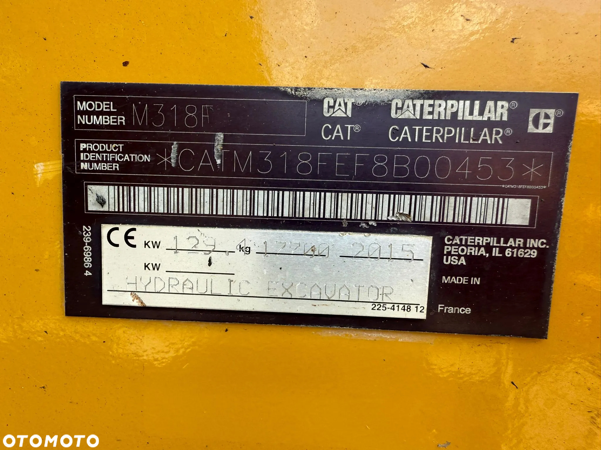 Caterpillar M318F Z NIEMIEC /M314/315/316/317/320 - 4