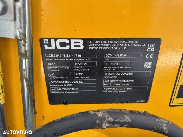JCB 3CX 14H5 WA - 5