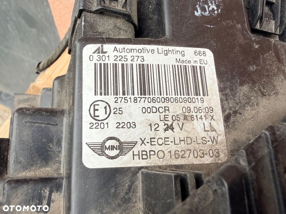 Lampa przednia MINI COOPER ONE XENON KOMPLET R56 R55 R57 R58 KOMPLET EUROPA - 7