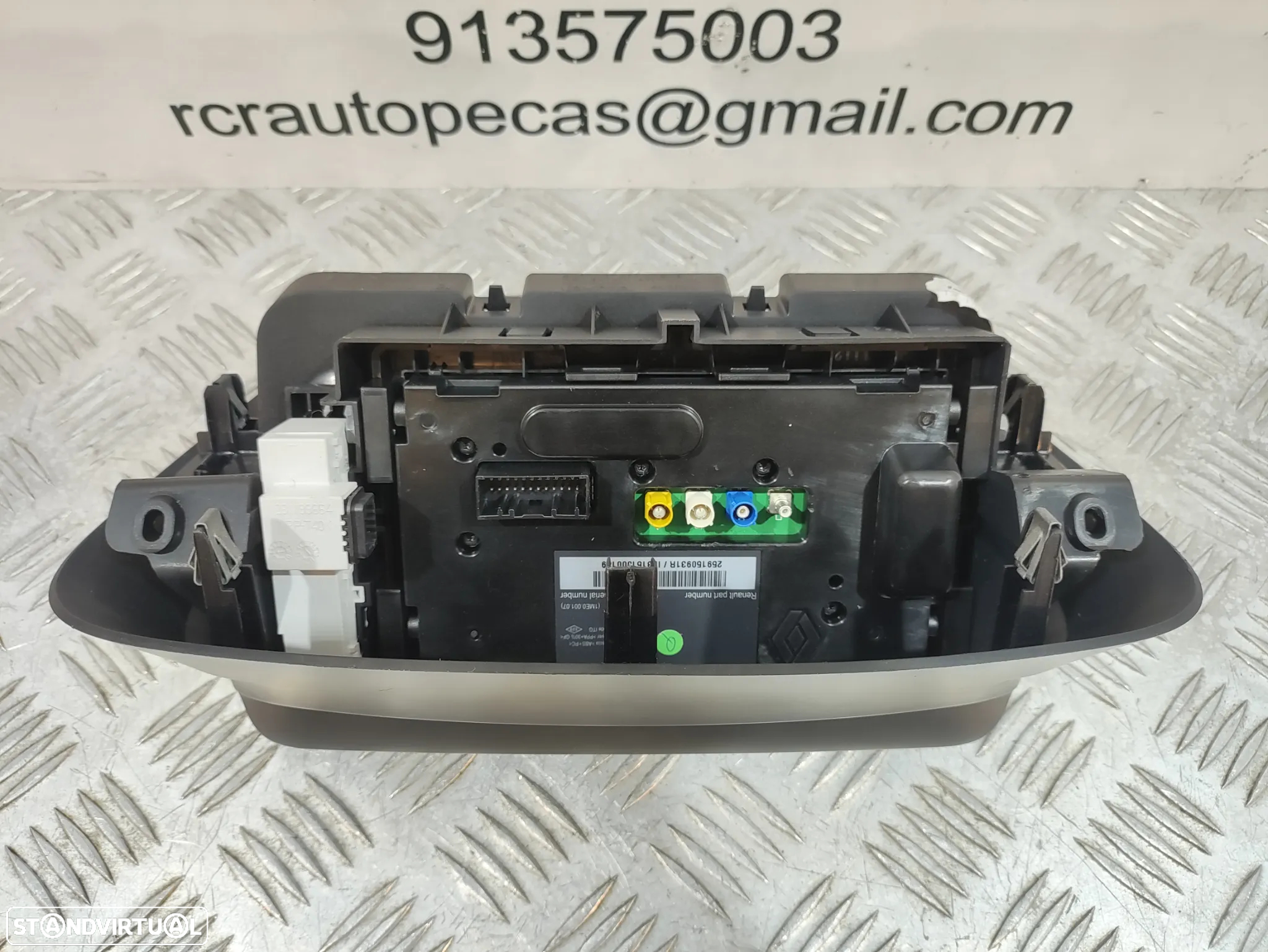 DISPLAY ECRA PAINEL INSTRUMENTOS MULTIMEDIA GPS NAVEGAÇAO RENAULT MEGANE III 3 MK3 FASE 1 GRANDTOUR CARRINHA 259150931R RENAULT MEGANE III HATCHBACK CARRO - 7