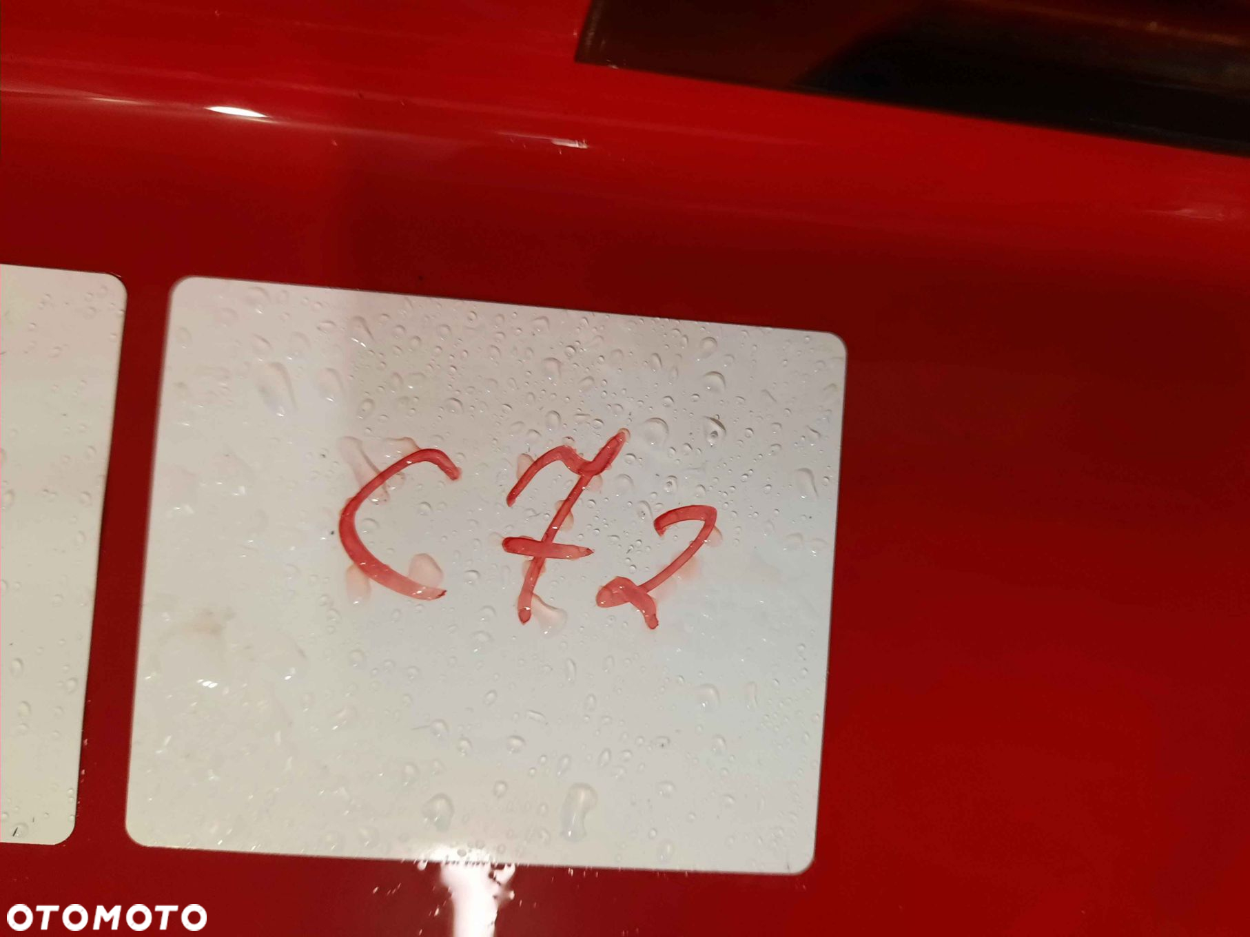 ^ ZDERZAK TYŁ TYLNY OPEL CORSA D Y547 CZERWONY - 2