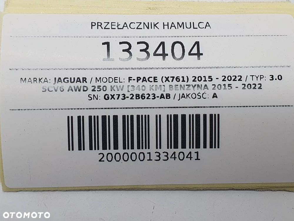PRZEŁACZNIK HAMULCA RĘCZNEGO JAGUAR F-PACE X761 GX73-2B623-AB - 4