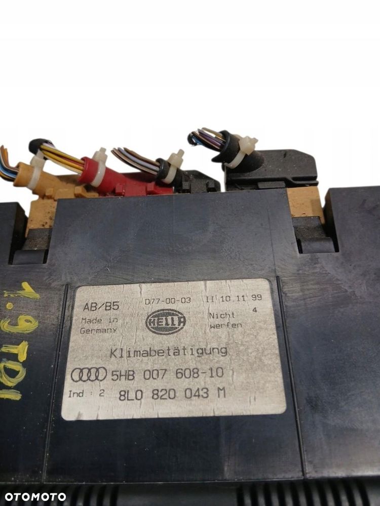 panel sterowania klimatyzacją audi a3 8l 8l0820043m a3 8l - 3