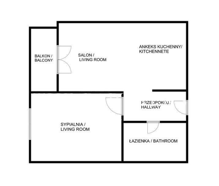 2 pokoje | Centralna | Balkon | Garaż podziemny