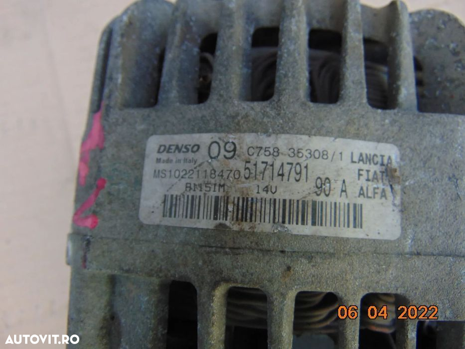 Alternator Fiat 1.4 500 punto panda stilo doblo 1.2 alfa romeo lancia - 2