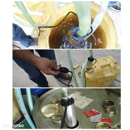 Pompa transfer lichid 24v 30L/min sumersibila - 2