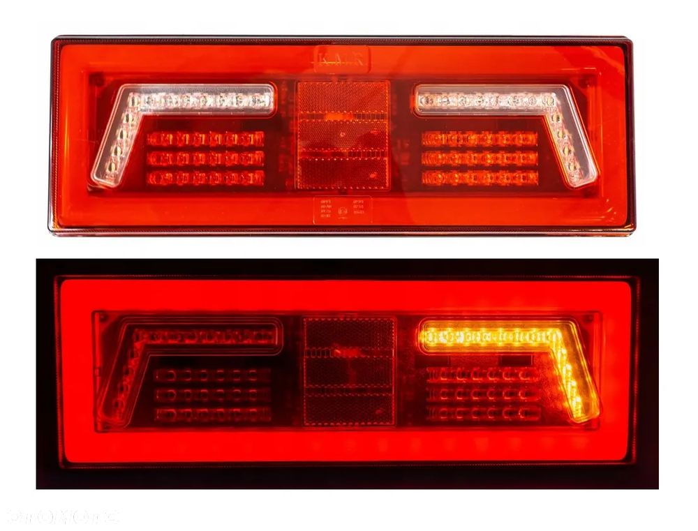 LAMPA TYLNA PRZYCZEPY ZESPOLONA LED DIODOWA LAWETA - 16