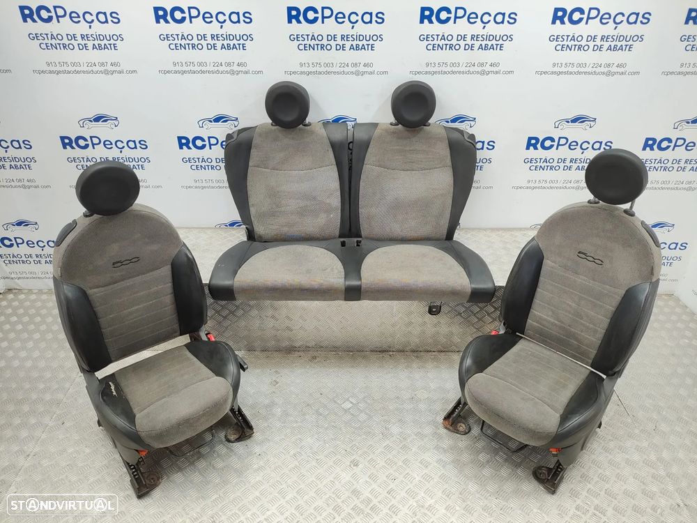 Conjunto Bancos Pele Tecido Fiat 500 312 2007 - 2024 - 11