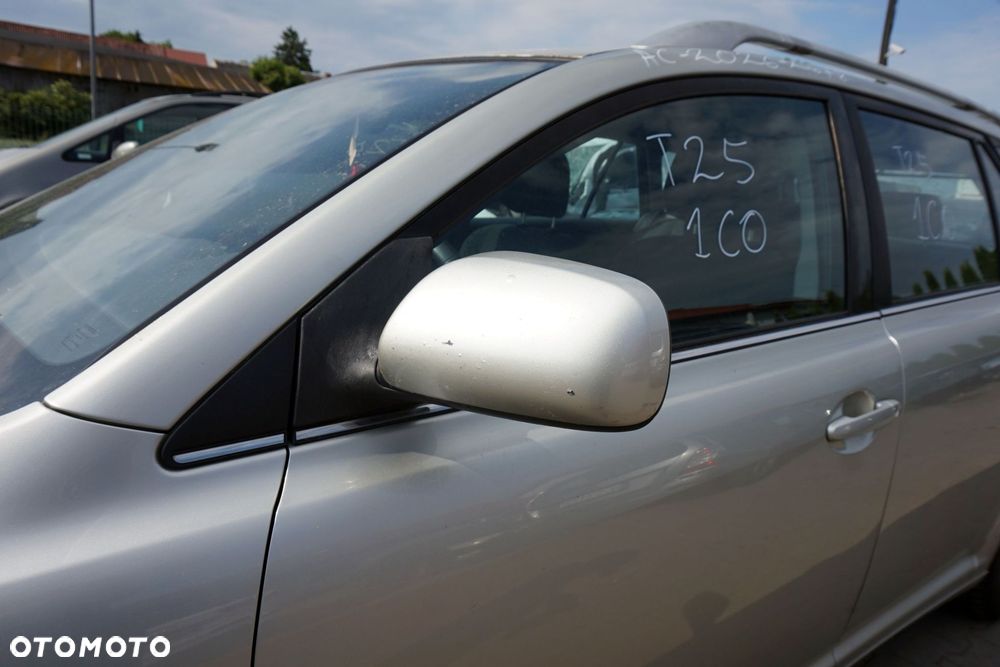 LUSTERKO ELEKTRYCZNE LEWE AVENSIS II T25 1C0 87906-05100 SREBRNY SKŁADANE EL TOYOTA 2003-2006 - 1