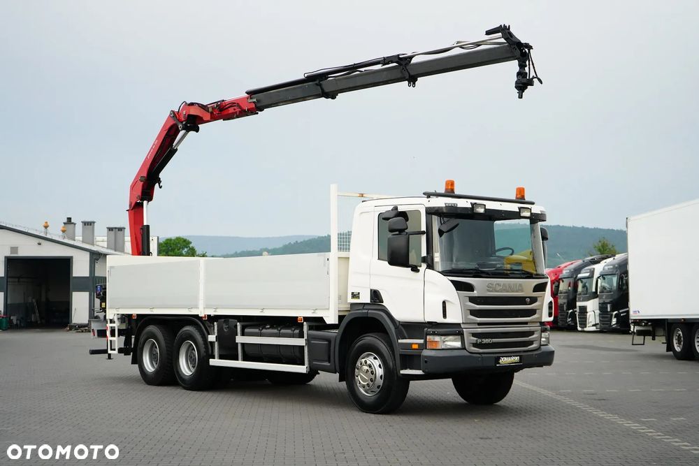 Scania / P 360 / 6 X 4 / SKRZYNIOWY + HDS / HMF 1730 K3 / RETARDER / ROTATOR / PILOT - 2