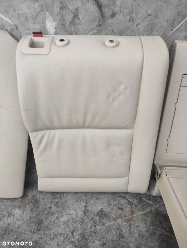KANAPA TYŁ TYLNA SKŁADANA JASNA SKÓRA BMW E61 ISOFIX - 13