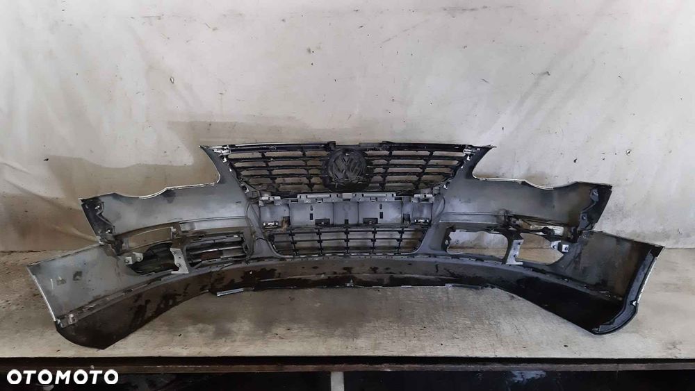 ^ ZDERZAK PRZÓD PRZEDNI VW VOLKSWAGEN PASSAT B6 LA7W SREBRNY - 5