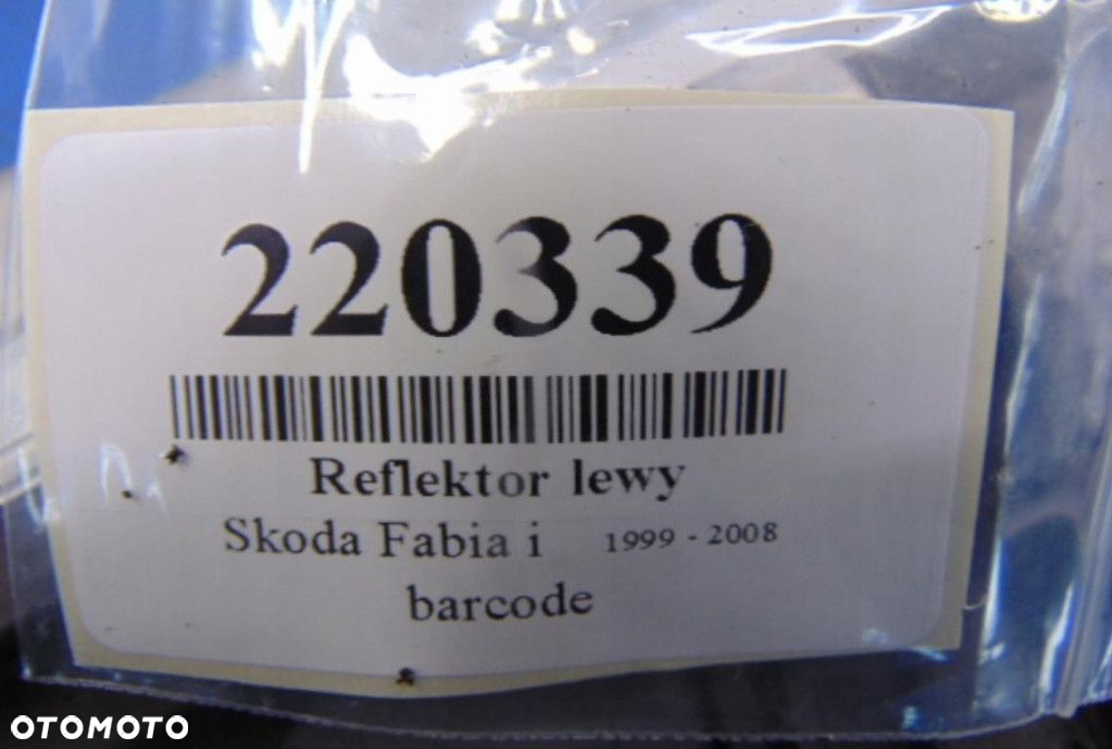 SKODA FABIA I REFLEKTOR LEWY - 8