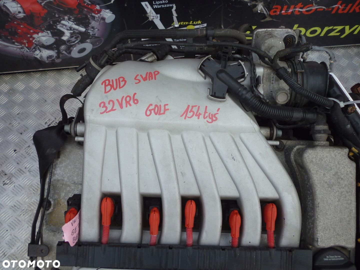 SILNIK KOMPLETNY SWAP VW GOLF 3.2 VR6 BUB 154 TYS  SKRZYNIA 4X4 AUTOMAT - 2