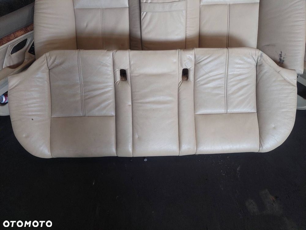 FOTELE KOMPLET LEWY PRAWY KANAPA TYŁ + BOCZKI BMW E39 523i JASNE MANUALNE - 3
