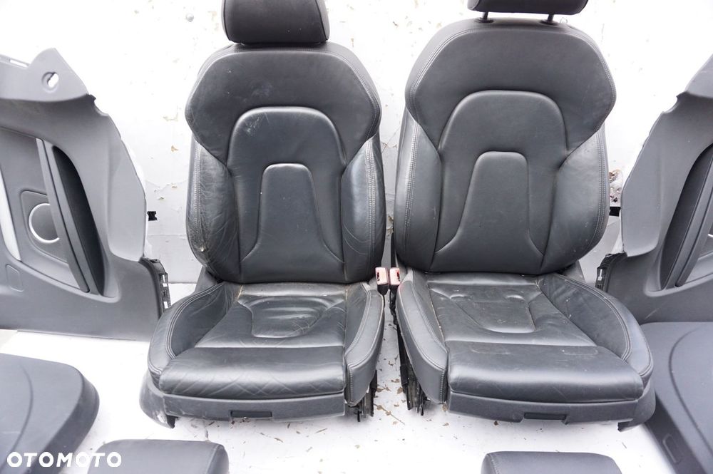 FOTELE SIEDZENIA SKÓRA EL GRZANE AUDI A5 8T COUPE - 5
