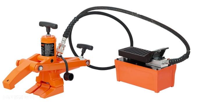 Hydrauliczno-pneumatyczny zbijak do opon z pompą 700Bar Odbijacz do opon, Zbijak stopki zestaw do dużych kół Odpiekacz - 9