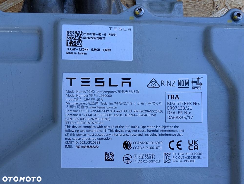 KOMPUTER MODUŁ STEROWNIK TESLA X 163779000G - 2