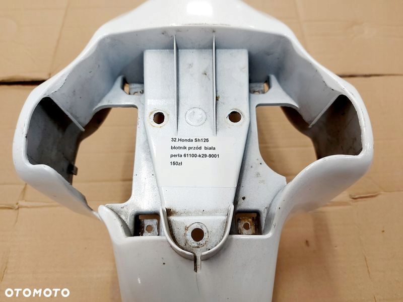 honda sh125 błotnik przód biała perła - 2