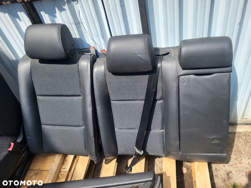 fotele + boczki speed kanapa audi a4 b6 s line pół skóra komplet - 4