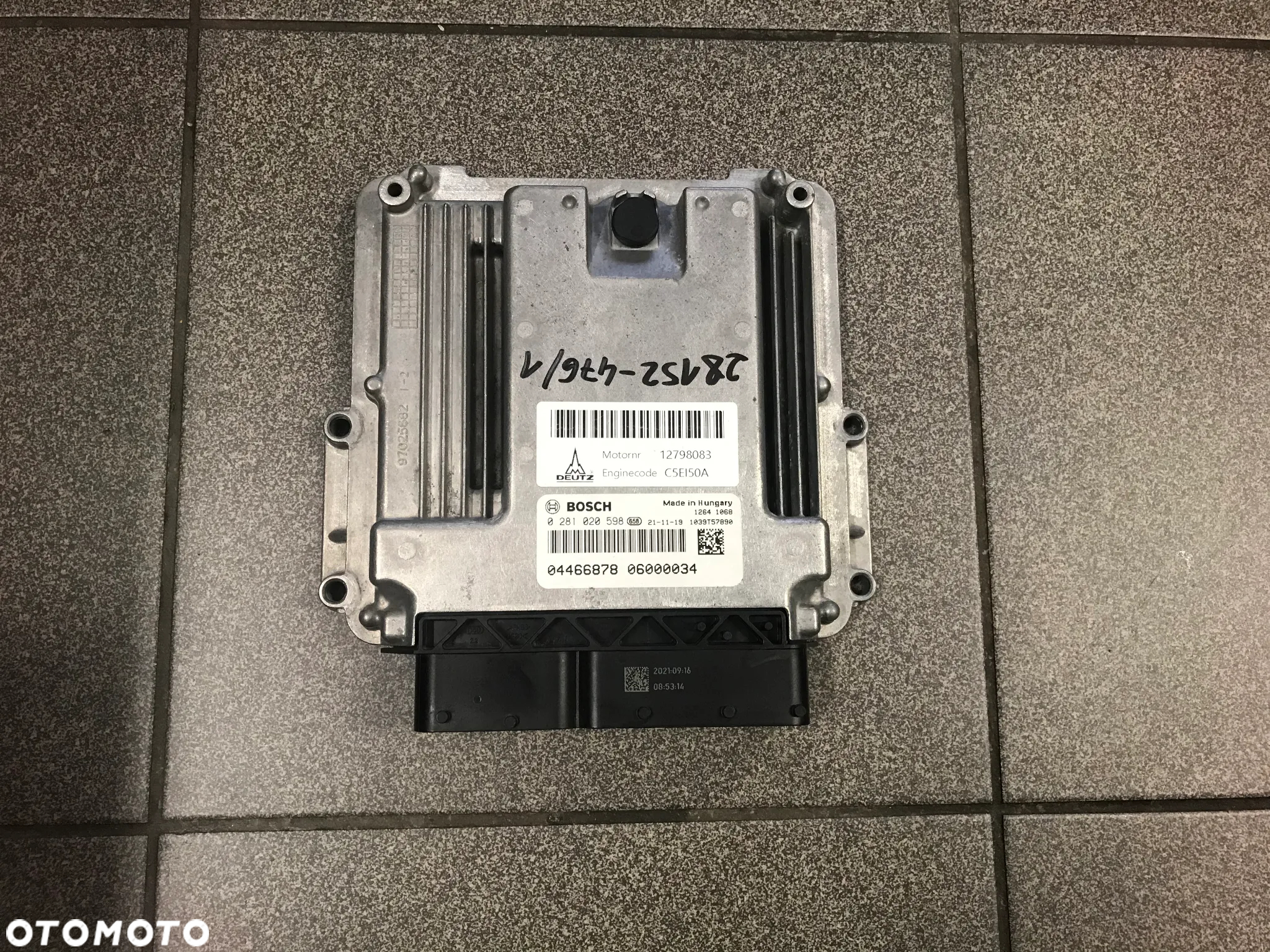 KOMPUTER STEROWNIK DEUTZ TD2.9L4 0281020598 C5EI50A - 3