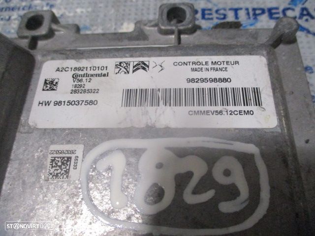 Centralina A2C1892110101 9829598880 PEUGEOT 208 2018 1.2I 83CV 5P VERMELHO CONTINENTAL - 4