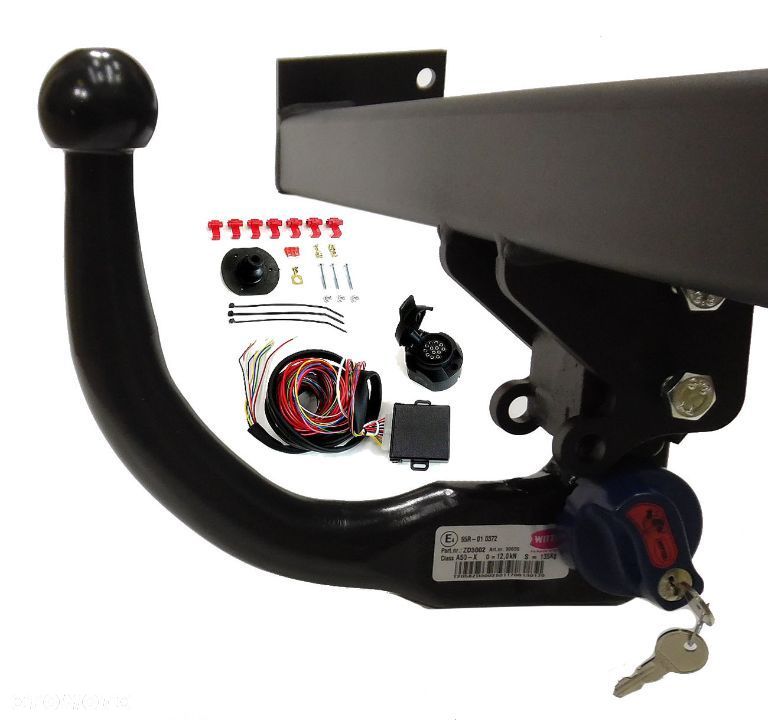 Hak Holowniczy Westfalia Witter AUTOMAT Wypinany+ Moduł 13 pin + Wiązka do Ford Mondeo MK4 Kombi - 2